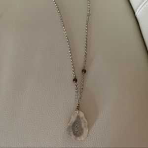 Jodi Rosano saint shed antler necklace